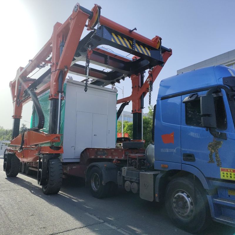 Truk Pengangkut Straddle Listrik 3km/H 7km/H Untuk Beban Besar